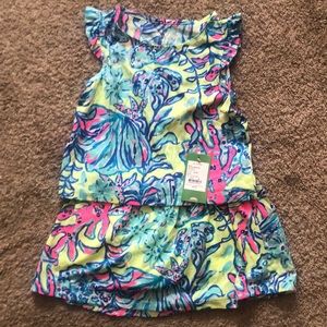 Girls Lilly Pulitzer top and skort